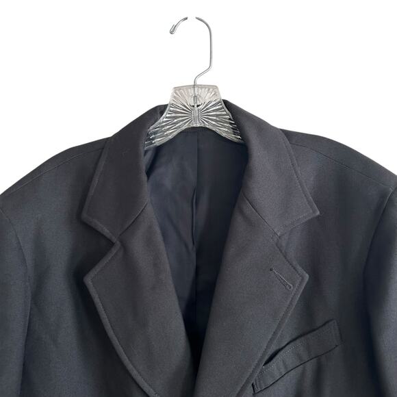 Vintage WAH Maker Black Rifle Frock Coat Mens Sz 42 Black Western Pioneer Duster - Picture 12 of 16